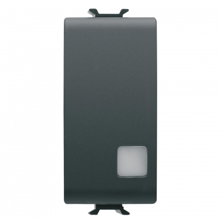 Intrerupatoare Chorus - Intrerupator simplu semn cu led 1M Gewiss Chorus negru GW12003