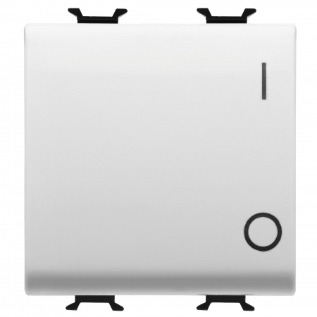 Intrerupatoare Chorus - Intrerupator simplu symbol 0/1 2M Gewiss Chorus alb MAT GW15034