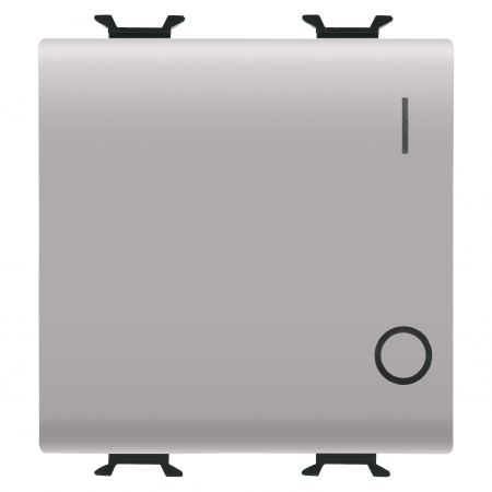 Intrerupatoare Chorus - Intrerupator simplu symbol 0/1 2M Gewiss Chorus bej MAT GW13034