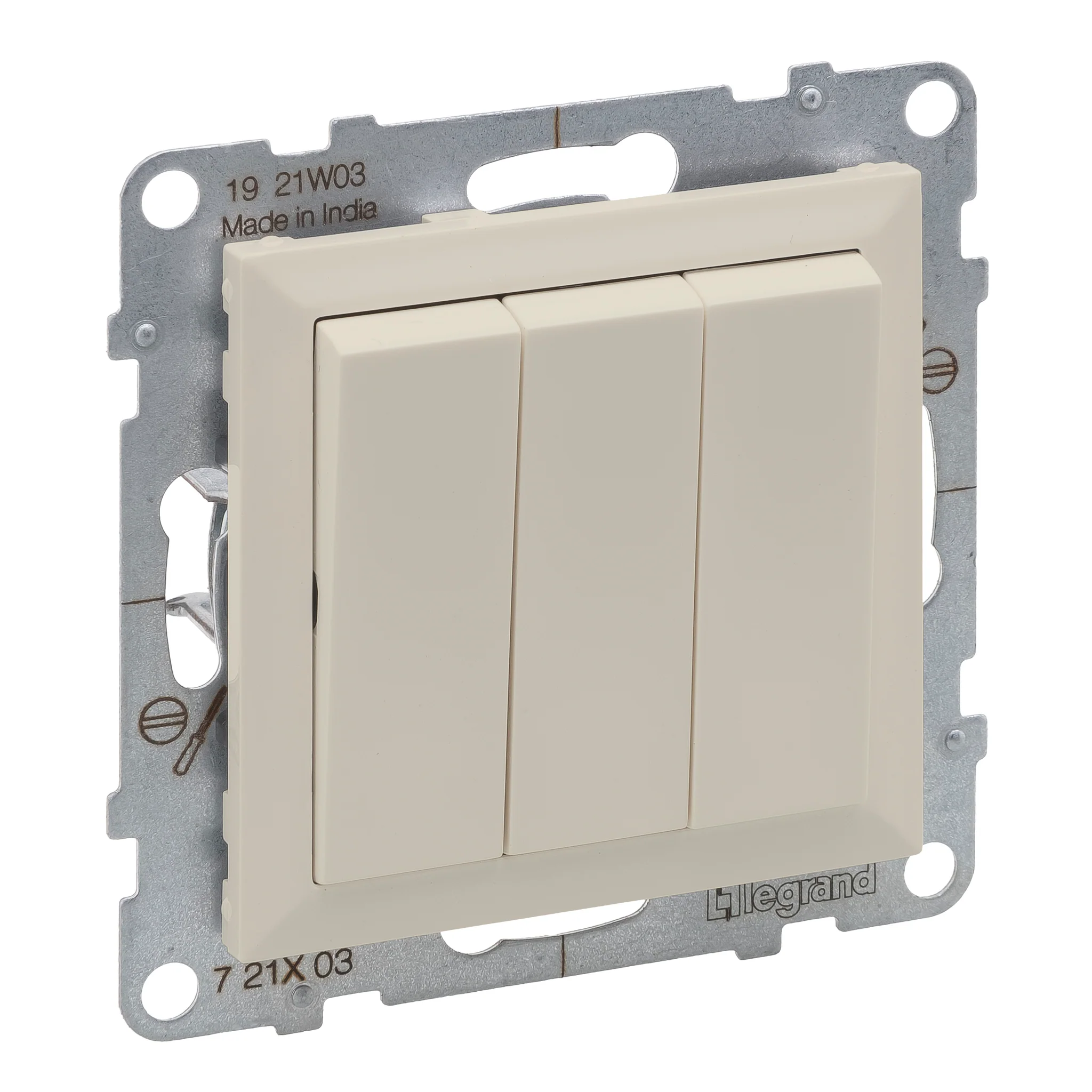 Legrand Suno - Intrerupator triplu Legrand Suno ivoar 721203