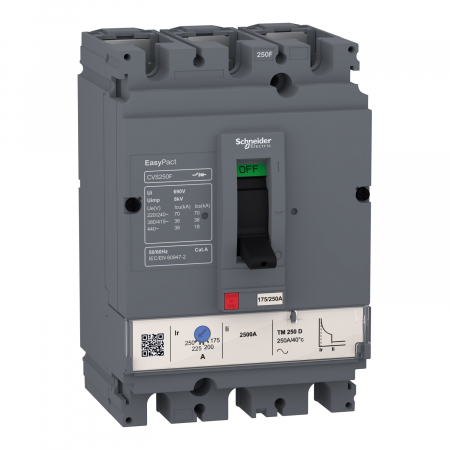 Intrerupatoare industriale MCCB - Intreruptor automat MCCB 3P CVS160F usol 100A 36kA Schneider LV516331