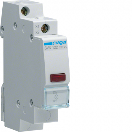 Lampa de semnalizare - Lampa semnalizare 230V Hager rosu SVN122