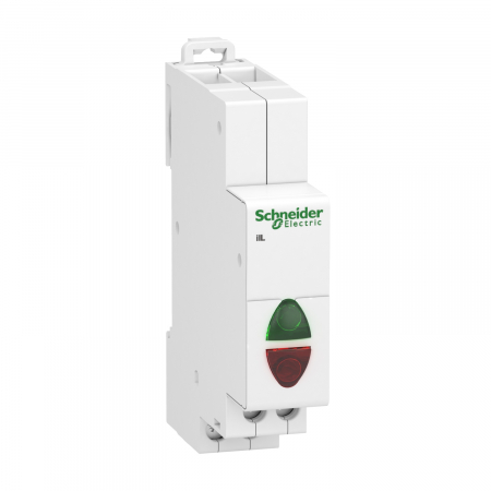 Lampa de semnalizare - Lampa semnalizare ilL 110-230V Schneider verde+rosu A9E18325