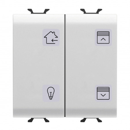 Alte functii Chorus - Panou cu simboluri 4 canale 2M Gewiss Chorus KNX alb GW10787