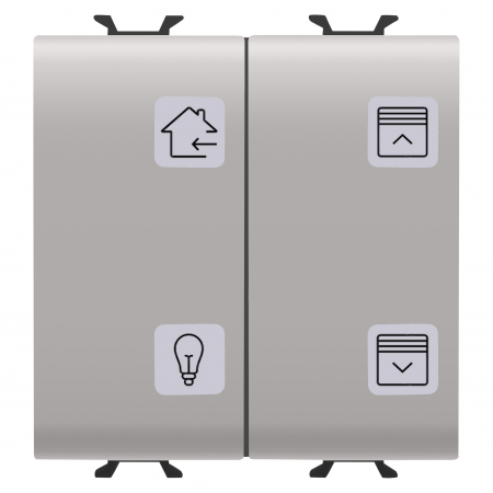 Alte functii Chorus - Panou cu simboluri 4 canale 2M Gewiss Chorus KNX bej MAT GW13787