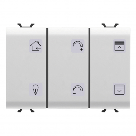 Alte functii Chorus - Panou cu simboluri 6 canale + 1 actuator 3M Gewiss Chorus KNX alb GW10784A