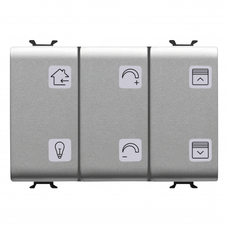 Alte functii Chorus - Panou cu simboluri 6 canale + 1 actuator 3M Gewiss Chorus KNX titan GW14784A