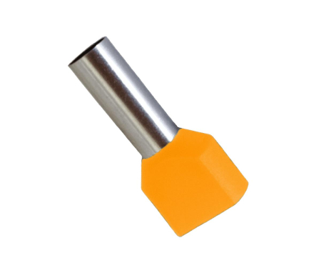 Pini terminali - Pini terminali dubli 100 Buc 2x4mm portocalii Adeleq 01-441/2