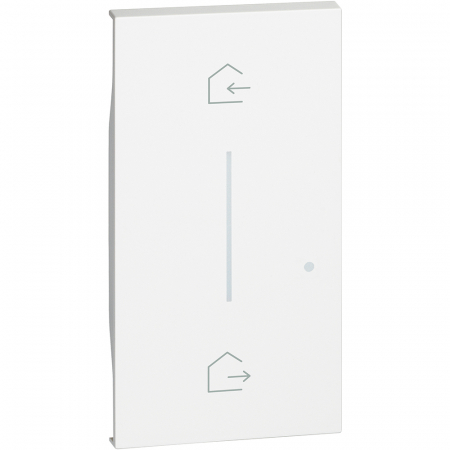 Bticino Living Now - Placa controler conectat simbol IN/OUT 2M Living Now Bticino alb KW40M2