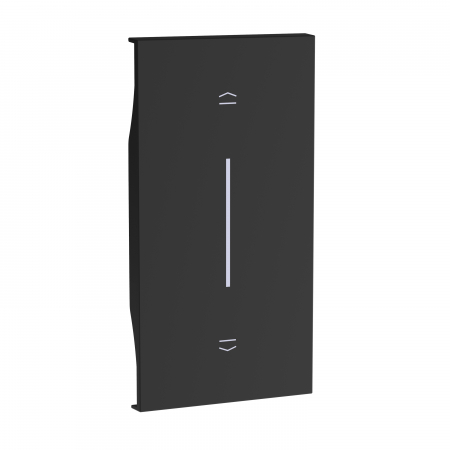 Placa intrerupator jaluzele rulouri electrice 2M Living Now Bticino negru KG05M2
