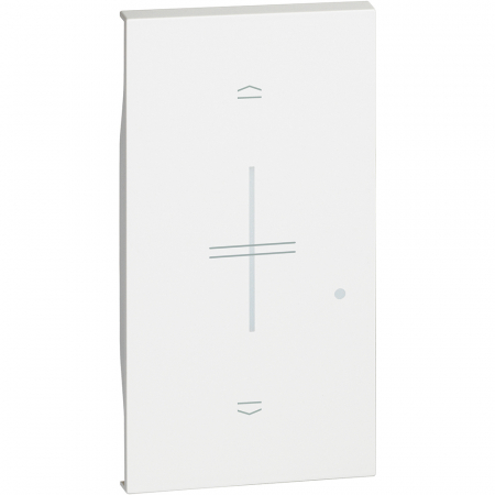 Bticino Living Now - Placa intrerupator jaluzele conectat 2M Living Now Bticino alb KW32M2