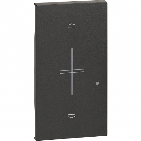 Placa intrerupator jaluzele conectat 2M Living Now Bticino negru KG32M2