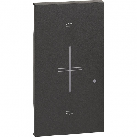 Bticino Living Now - Placa intrerupator jaluzele K4027CW 2M Living Now Bticino negru KG43M2