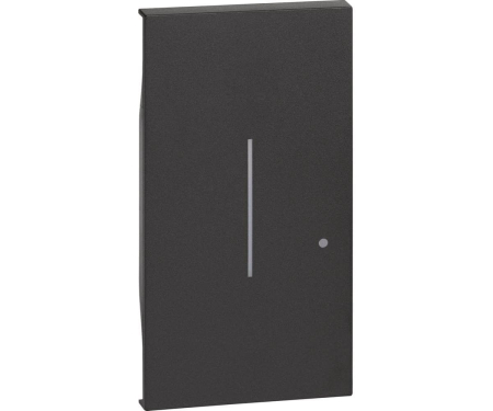 Prize si intrerupatoare - Placa intrerupator K4003CW 2M Living Now Bticino negru KG42M2