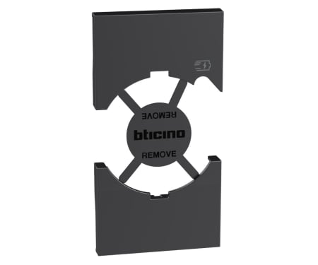Prize si intrerupatoare - Placa priza schuko standard german italian cu USB 2M Living Now Bticino negru KG68