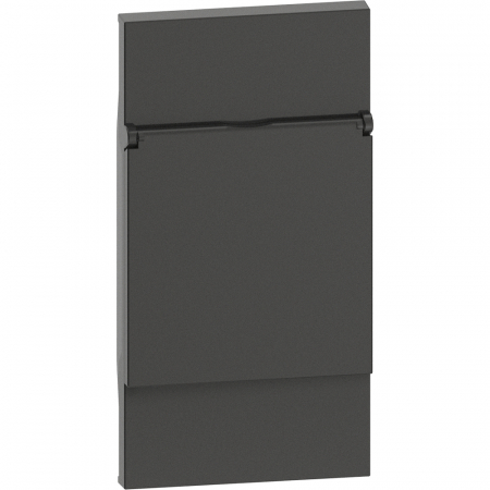 Bticino Living Now - Placa priza standard german cu capac 2M Living Now Bticino negru KG04P