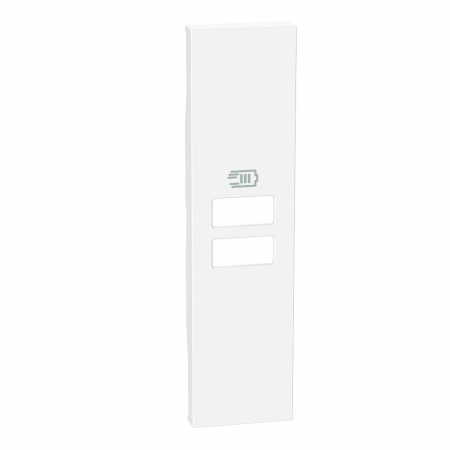 Placa priza USB pentru K4191AA, K4191AC, K4191CC 1M Living Now Bticino alb KW13C