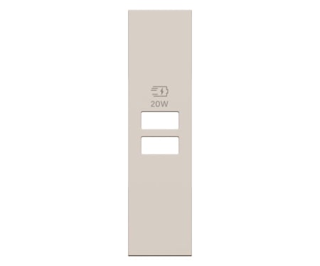 Placa priza USB pentru K4192AC, K4192CC 1M Living Now Bticino nisip KM13PD [1]