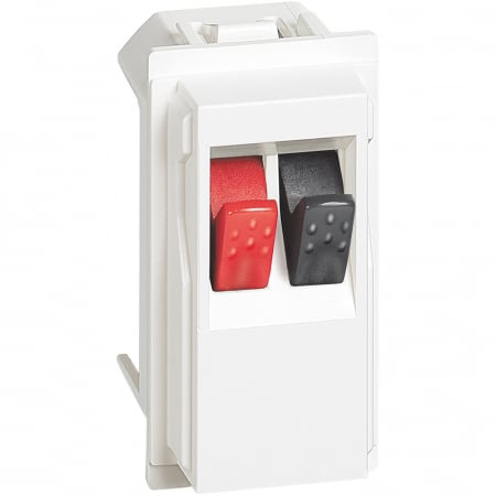 Bticino Living Now - Priza audio clips 1M Living Now Bticino alb KW4294