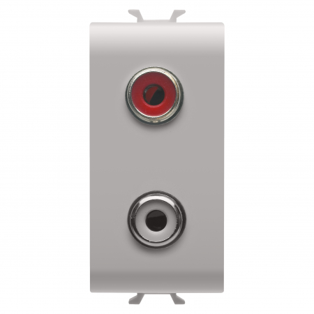 Prize Chorus - Priza audio si video RCA 1M Gewiss Chorus bej satinat MAT GW13453