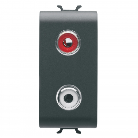 Prize Chorus - Priza audio si video RCA 1M Gewiss Chorus negru GW12453