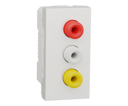 Prize si intrerupatoare - Priza audio-video RCA 1M Schneider Noua Unica alb NU343118