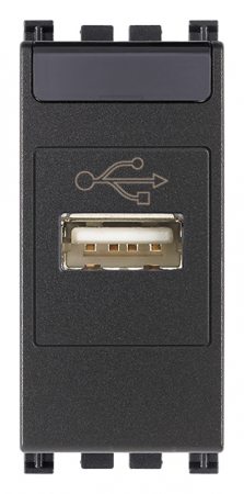 Prize si intrerupatoare - Priza conector date USB 1M Vimar Arke gri antracit 19345