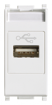 Prize Plana - Priza conector date USB 1M Vimar Plana alb 14345