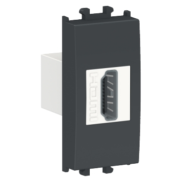 Prize si intrerupatoare - Priza conector HDMI 1M Schneider Easy Styl negru LMR6234003