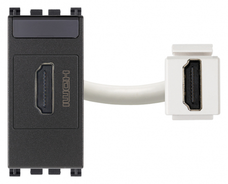 Prize Arke - Priza conector HDMI 1M Vimar Arke gri antracit 19346