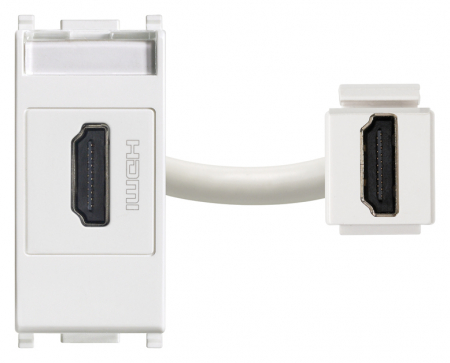 Prize Plana - Priza conector HDMI 1M Vimar Plana alb 14346
