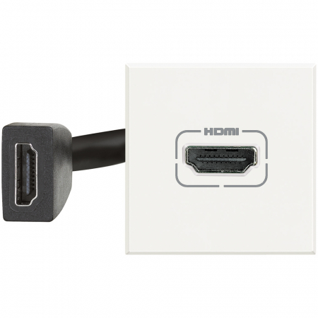 Bticino Axolute - Priza conector HDMI Axolute Bticino 2M alb HD4284