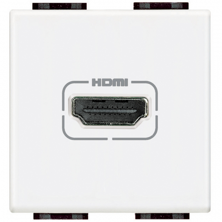 Prize Living Light - Priza conector HDMI Living Light Bticino 2M alb N4284