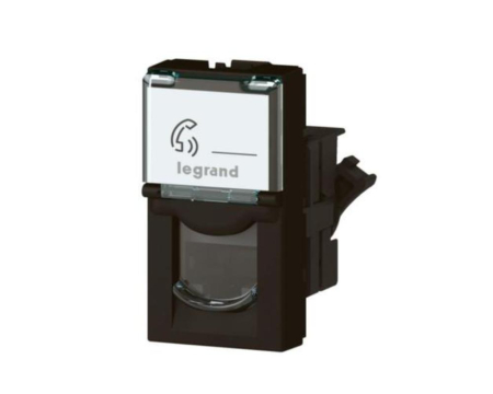 Priza Date RJ45 CAT6 FTP 1M Legrand Mosaic negru mat 079162L [2]