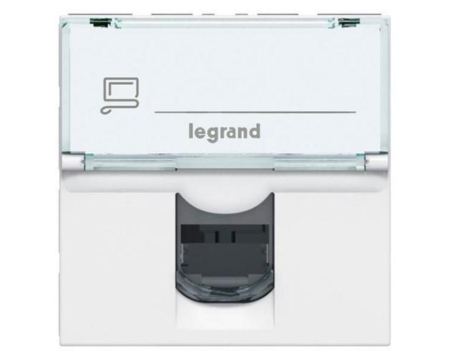 Priza Date RJ45 CAT6 UTP 2M  Legrand Mosaic alb 076564 [1]