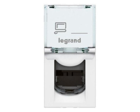 Priza Date RJ45 CAT6A UTP 1M  Legrand Mosaic alb 076571 [1]