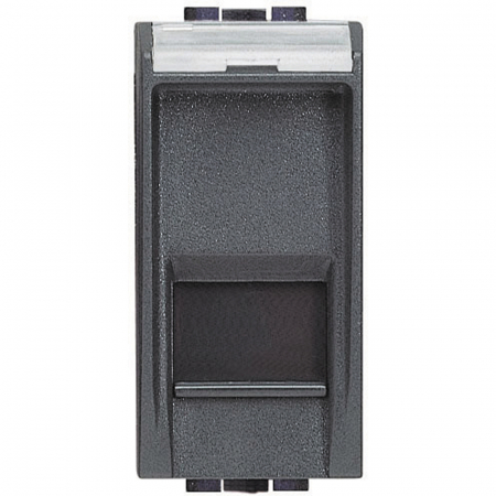 Bticino Living Light - Priza date UTP CAT6 Living Light Bticino RJ45 1M antracit L4279C6