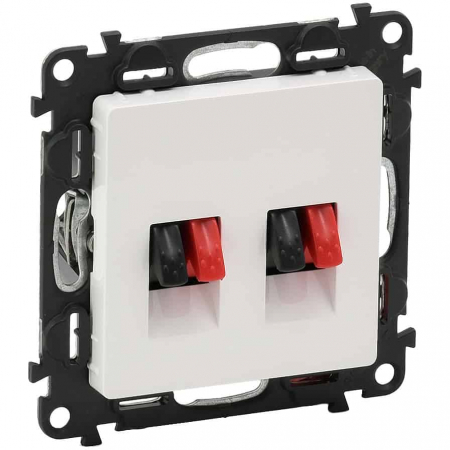 Legrand Valena Life - Priza difuzor clips dubla Legrand Valena Life alb 753178