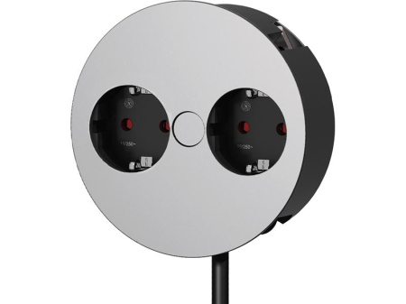 Pardoseala - Blat - Priza dubla pentru blat TWIST cablu 2m crom Bachmann 931.021