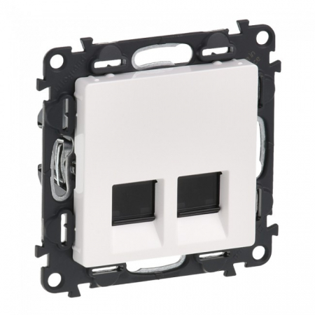 Prize Valena Life - Priza dubla RJ45 UTP CAT5E Legrand Valena Life alb 753141
