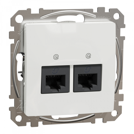 Prize Sedna - Priza dubla RJ45 UTP CAT6  Schneider Sedna alb SDD111462