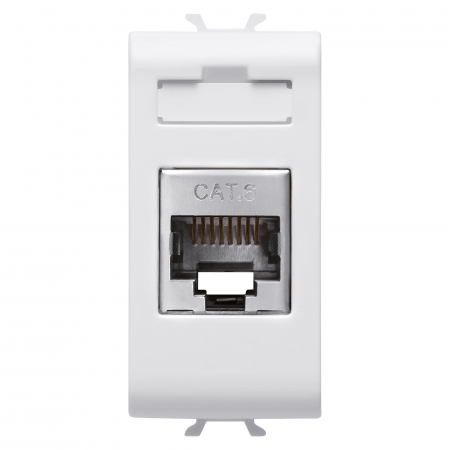 Prize si intrerupatoare - Priza FTP CAT 6E 1M Gewiss Chorus alb GW10424