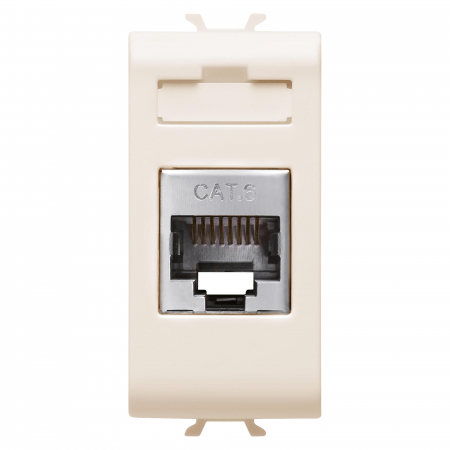 Prize si intrerupatoare - Priza FTP CAT 6E 1M Gewiss Chorus Ivory GW11424