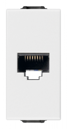 Prize Neve - Priza internet RJ45 UTP CAT5 1M Vimar Neve alb 09338.9