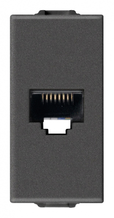 Prize Neve - Priza internet UTP RJ45 CAT5E 1M Vimar Neve carbon matt 09338.9.CM