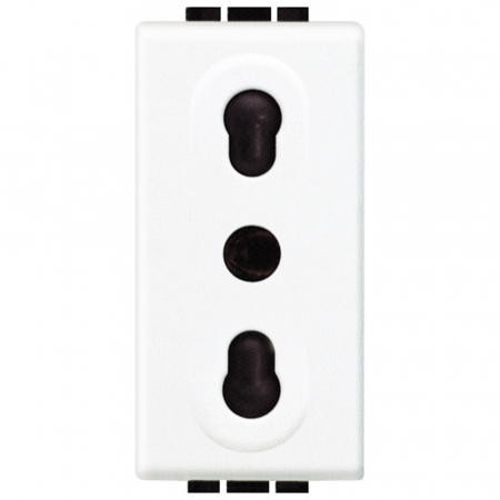 Bticino Living Light - Priza Italia Living Light Bticino 1M alb N4180