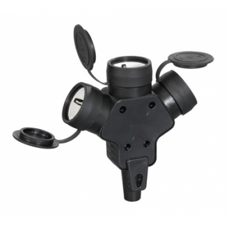 Accesorii - Priza mobila tripla cauciuc 16A 250V IP44 Atra 7125