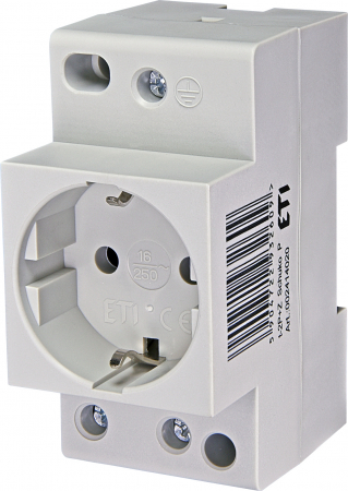 Prize sina DIN - Priza pe sina DIN 2P+E 16A 250V ETI 002414020