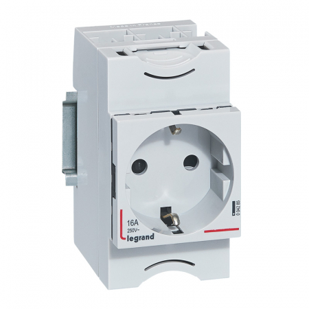 Prize sina DIN - Priza pe sina DIN 2P+E 16A 250V Legrand 004285