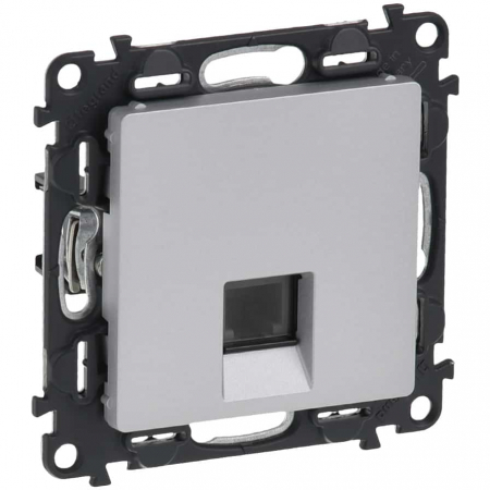 Legrand Valena Life - Priza RJ11 conectare rapida Legrand Valena Life aluminiu 753338